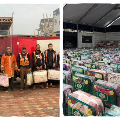 حين يصبح الغطاء دفئًا وأمانًا… حكاية شتاءٍ أخفّ على عائلات المخيمات