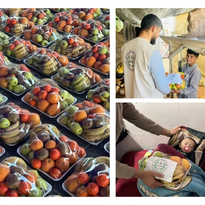 A Taste of Care in Hard Times: Fresh Fruit Baskets Reach Displaced Families in Northern Gaza